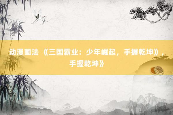 动漫画法 《三国霸业：少年崛起，手握乾坤》，手握乾坤》