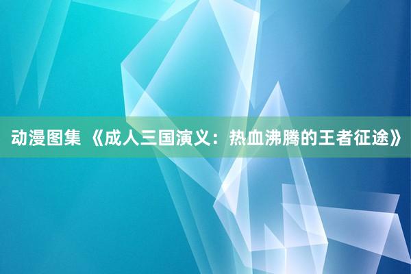 动漫图集 《成人三国演义：热血沸腾的王者征途》