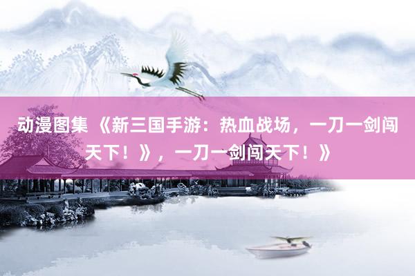 动漫图集 《新三国手游：热血战场，一刀一剑闯天下！》，一刀一剑闯天下！》
